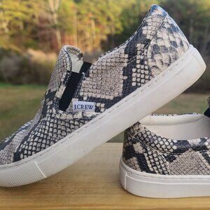 J.Crew slip on Snake womens shoes size 7